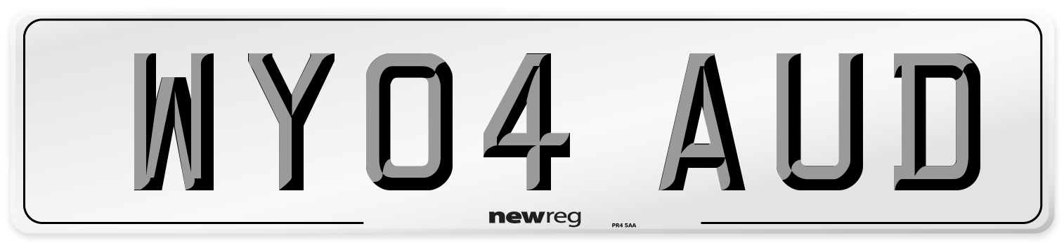 WY04 AUD Number Plate from New Reg